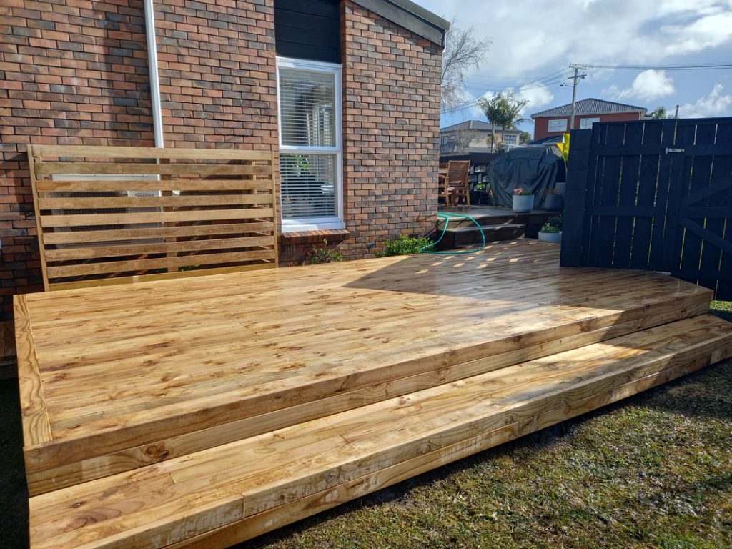New house deck from Property Services
