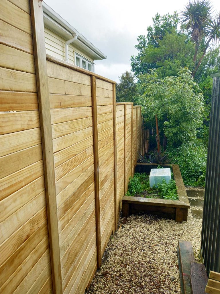 Replacing an old timber fence